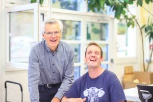 Arbeitsszene aus der Werkstatt für Menschen mit Behinderung in St. Konrad Haslach