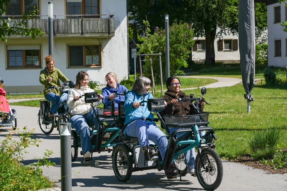 Fahrräder, E-Mobility, Mobilität in der Teilhabe; gefördert von Aktion Mensch